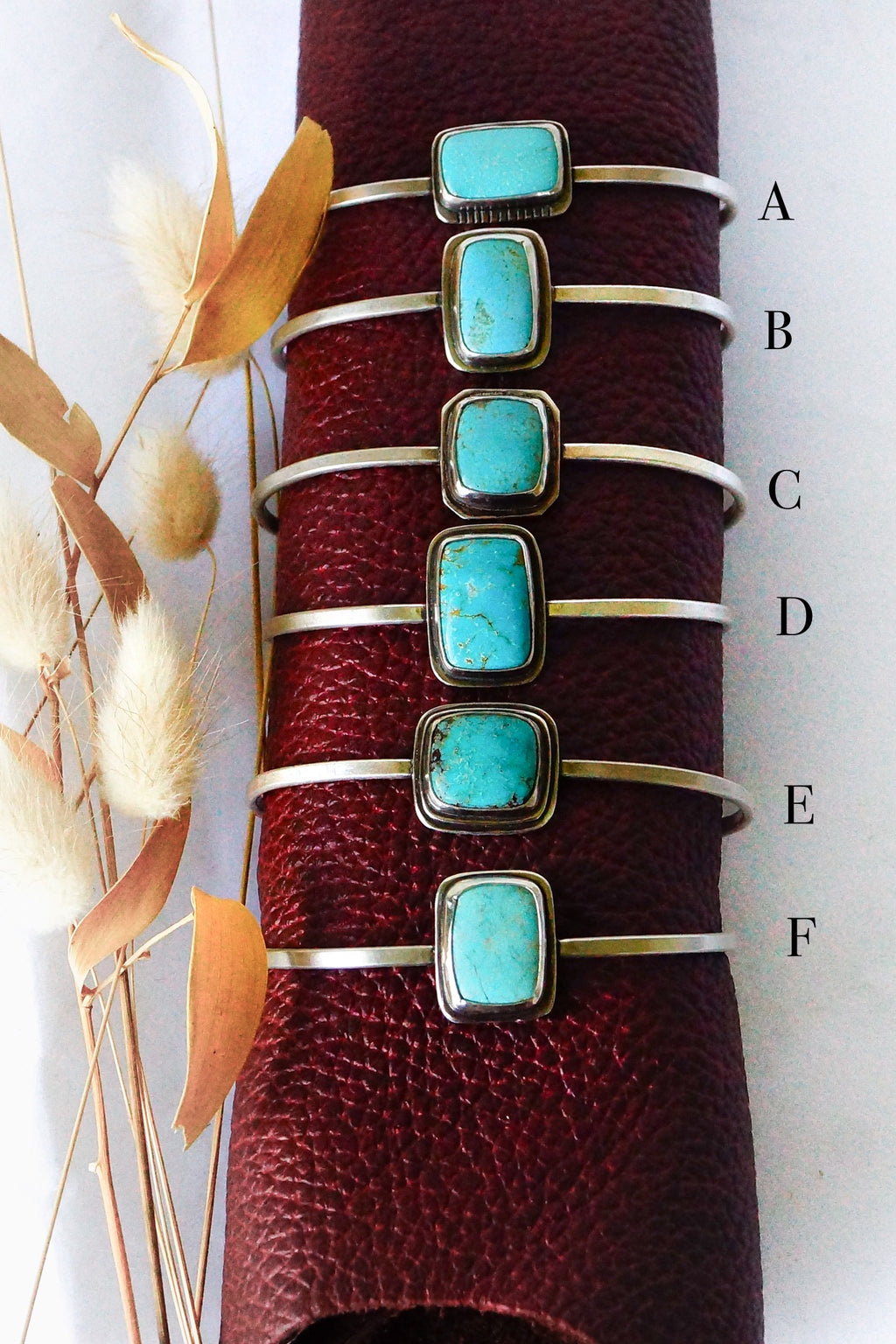 dew kissed 009 | sterling silver + turquoise cuff bracelets