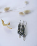 reverie 013 | ocean jasper earrings with tiny tassels
